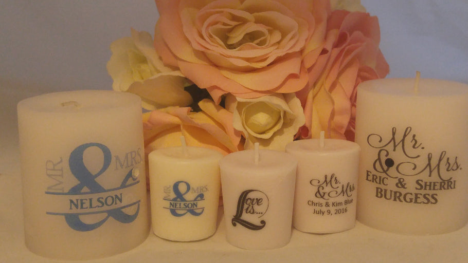 Custom Scented Candle Party Favors