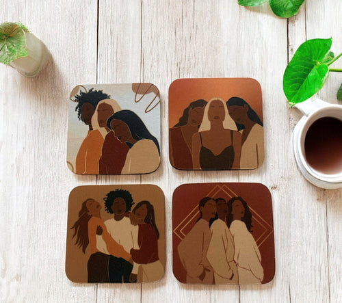 Sistahs Coasters (set of 4)